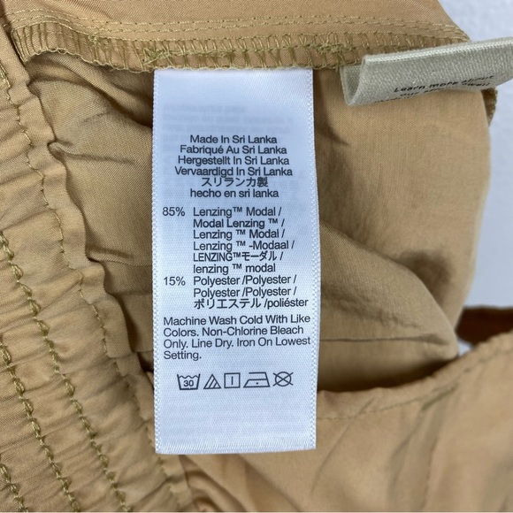 Madewell The Carley Wide-Leg Pants Softdrape Tan NWT - Picture 8 of 12